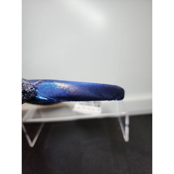 2021 Walt Disney World Parks 50th Anniversary blue Sequin Minnie Mouse Ears - Picture 6 of 6